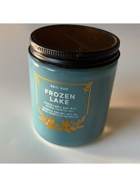 White Barn Frozen Lake Candle - Teal